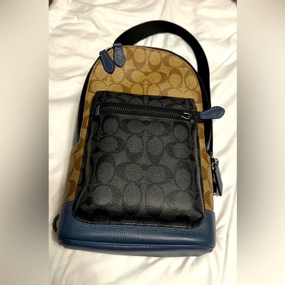 Men’s Coach West Pack in Color Block and Signature Canvas NWT - Picture 7 of 12